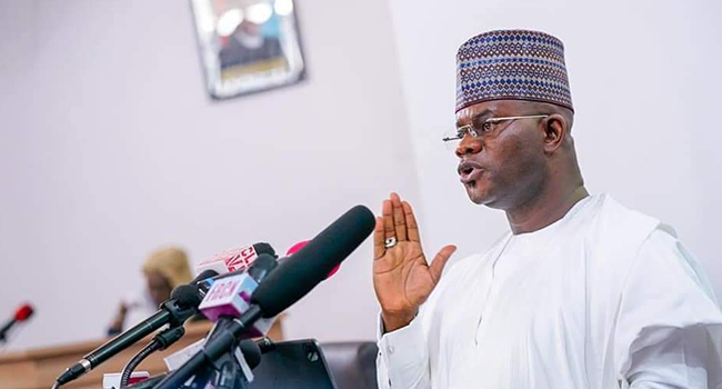 Kogi Governor Yahaya Bello presented the state's  2022 budget at the Kogi State House of Assembly on October 28, 2021.