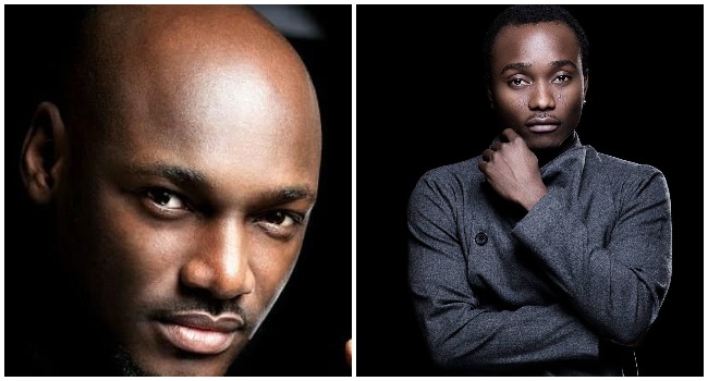 A photo combination created on October 9, 2021 showing Innocent Idibia, better known as 2Baba and Ọlawale Ọlọfọrọ, also known as Brymo.