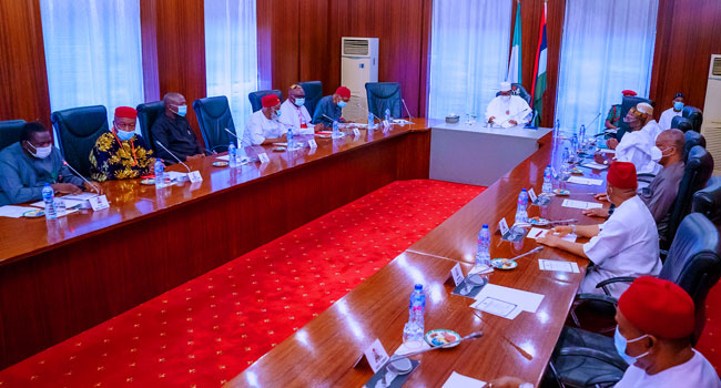 Buhari Hosts Igbo Leaders, Promises To Consider Nnamdi Kanu’s Release