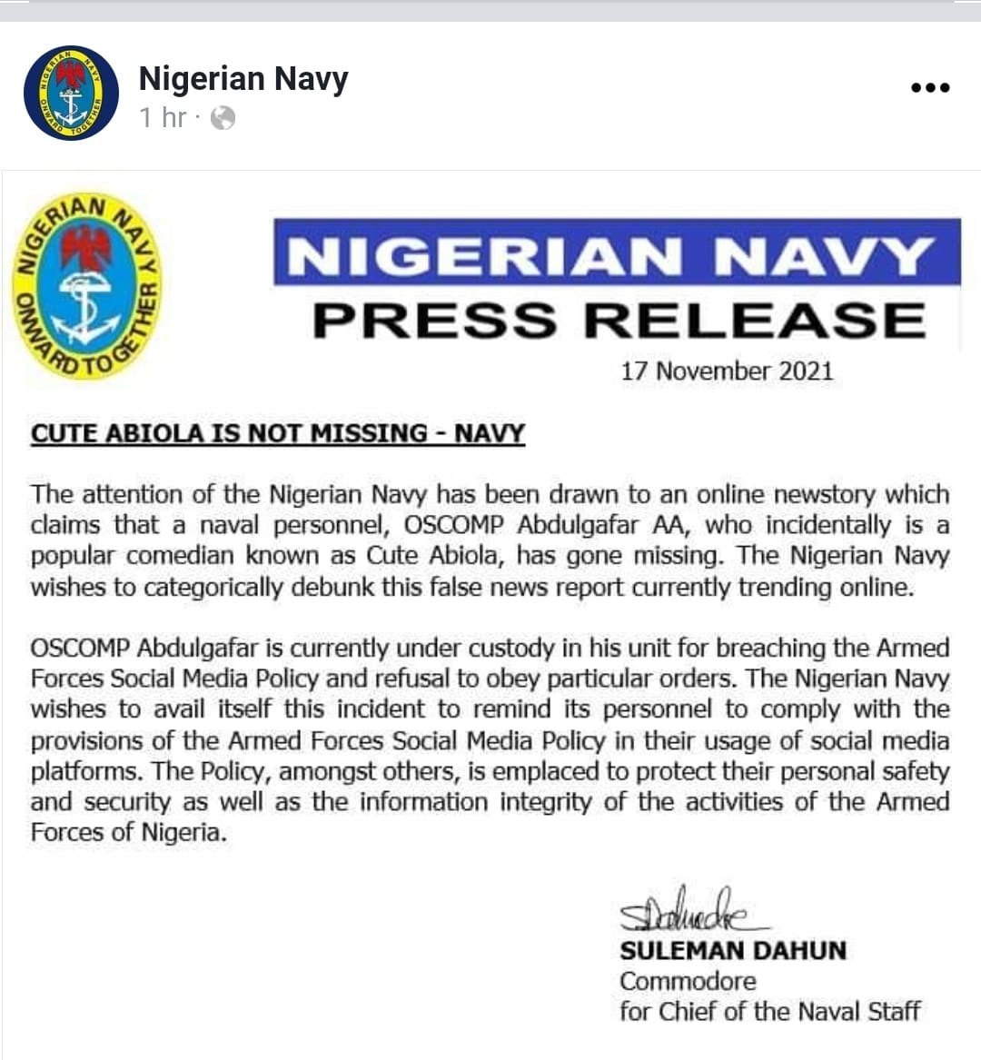 Cute Abiola’s Location Revealed Hours After Announced Missing 3 Cute Abiola’s Location Revealed Hours After Announced Missing