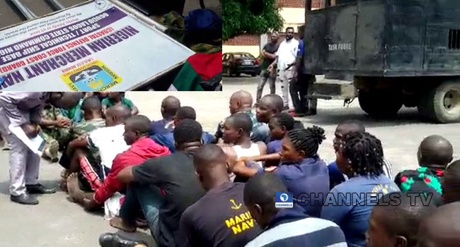 Police Raid Outlawed Merchant Navy Camp In Lagos, Arrest 107 Suspects