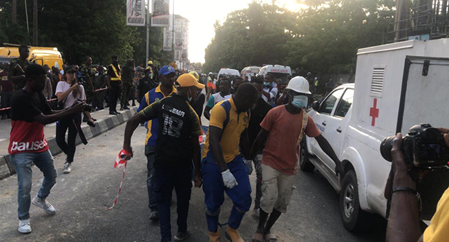 A high-rise building in Ikoyi, Lagos, collapsed on November 1, 2021.