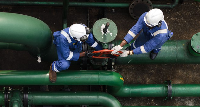 This photo shows engineers working on an energy facility. Source: Seplat