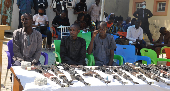 The police on November 30, 2021, paraded 32 suspects for different crimes including kidnapping and armed robbery.