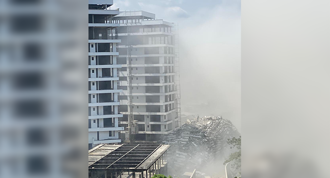 A high-rise building in Ikoyi, Lagos, collapsed on November 1, 2021.