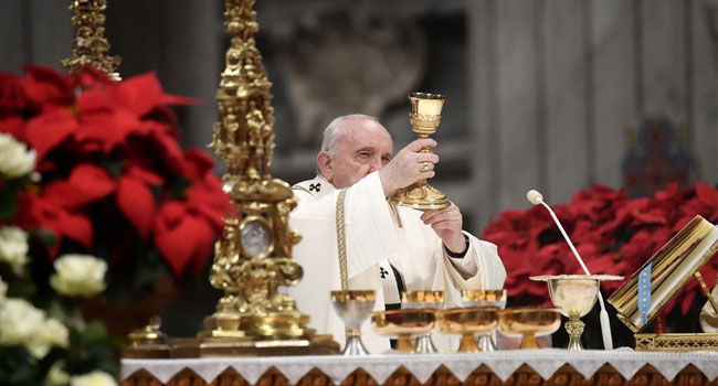 Pope Calls For Humility In Christmas Eve Mass