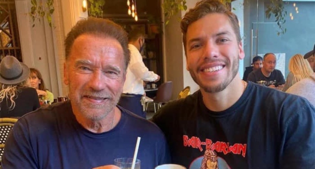 Schwarzenegger and son Joseph