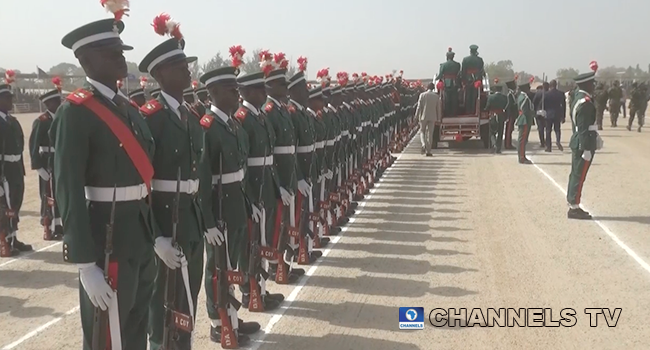 The Army held a passing out parade of 4,800 of soldiers of 81 regular recruit intake of Nigerian Army depot, Zaria in Kaduna State, on December 18, 2021.