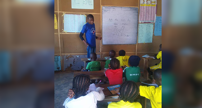 Lekmark Tyoden is part of a support group in Jos, Plateau state that visit schools to educate young people about sickle cell disease.