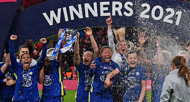 Chelsea Complete Treble After Beating Arsenal To Lift Women’s FA Cup
