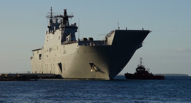 Covid-Hit Australian Warship Delivers Disaster Aid To Tonga