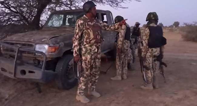 Terrorists Flee As Troops Attack Boko Haram Enclave, Recover Gun Trucks