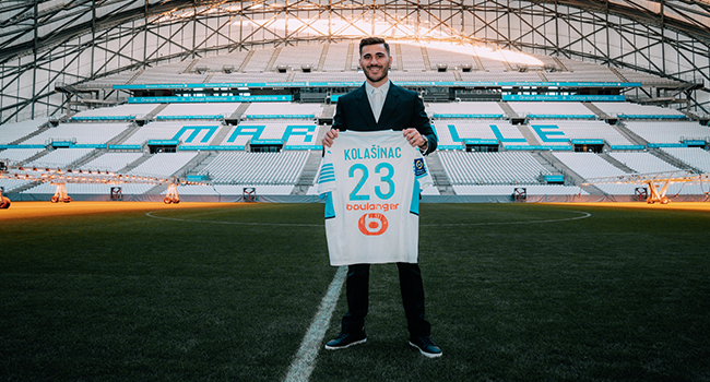 Sead Kolasinac's move from Arsenal to Marseille was announced on January 18, 2022.