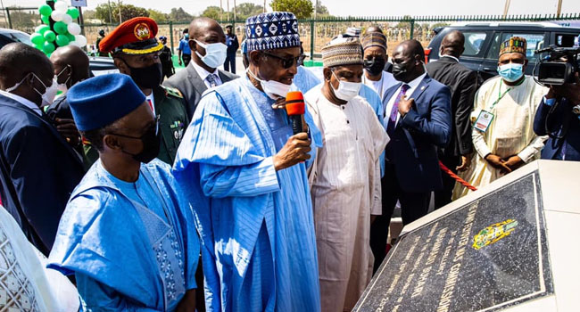 President Buhari Commissions Bridge Where He Was Almost Killed In 2014 By Boko Haram