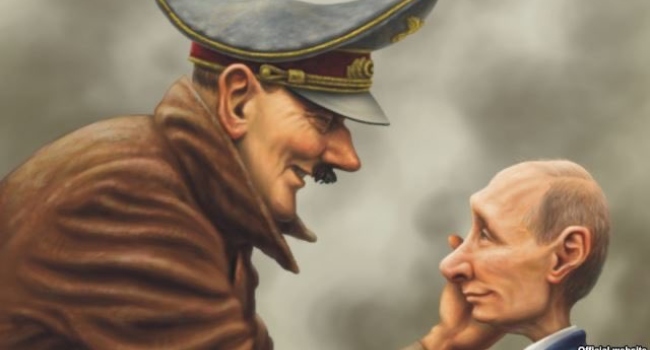 Ukraine’s Official Twitter Account Posts Caricature Of Hitler, Putin