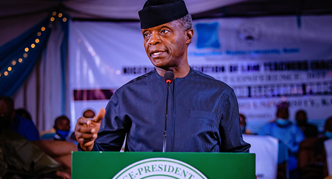 Vice President Yemi Osinbajo SAN attends as the Special Guest of Honor the 53rd Annual Nigerian Association of Law Teachers Conference on February 8, 2022. Photo: Tolani Alli.