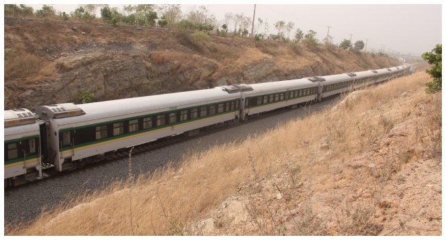 This Kaduna-bound train was attacked by armed gangs on March 28, 2022.