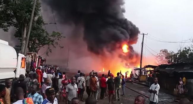 Fire Destroys Properties At Rivers Tank Farm Explosion – Channels Television