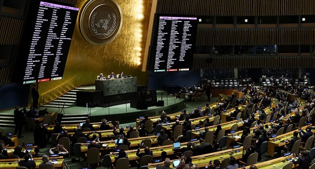 UN General Assembly Demands Russia Withdraw From Ukraine