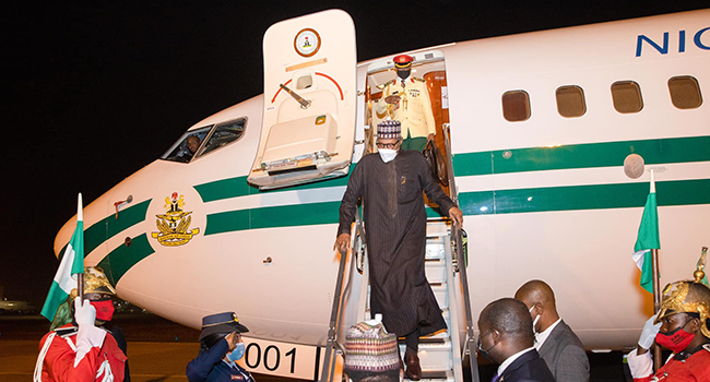 PHOTOS: President Buhari Returns To Abuja From London