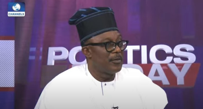 Senator Smart Adeyemi appeared on Channels Television's Politics Today on March 19, 2022.