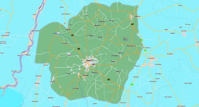 Imo State is a state in the South-East geopolitical zone of Nigeria, bordered to the north by Anambra State, Rivers State to the east and south, and Abia State to the west. It takes its name from the Imo River which flows along the state's eastern border