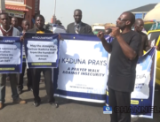 Some pastors took to the streets to protest insecurity in Kaduna on April 7, 2022.