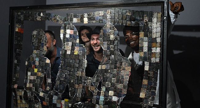 Côte d’Ivoire Artist Recasts Old Mobile Phones Into Art