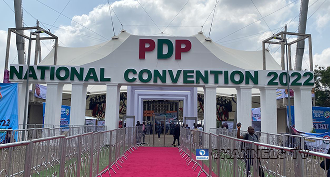 The PDP National Convention was scheduled to hold at the Velodrome of the Moshood Abiola Stadium, Abuja, on May 28, 2022. Taiwo Adeshina/Channels Television