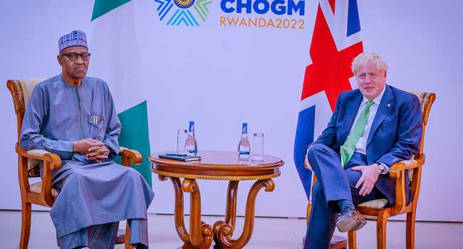 2023: Person Who Tried Seeking Third Term Didn’t End Well, Buhari Tells UK Prime Minister