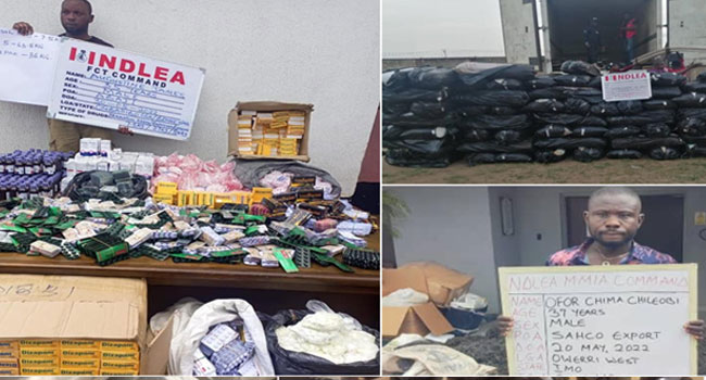 NDLEA Intercepts Large Drug Consignments, Arrests 9 Traffickers At Lagos, Abuja Airports