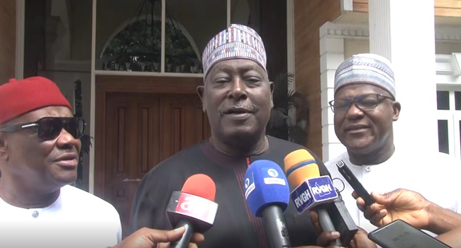 Babachir Lawal and Yakubu Dogara met with Nyesom Wike on July 30, 2022 in Port Harcourt.