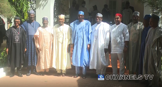 Governors of the All Progressives Congress paid a sallah homage to President Muhammadu Buhari in Daura on July 11, 2022.