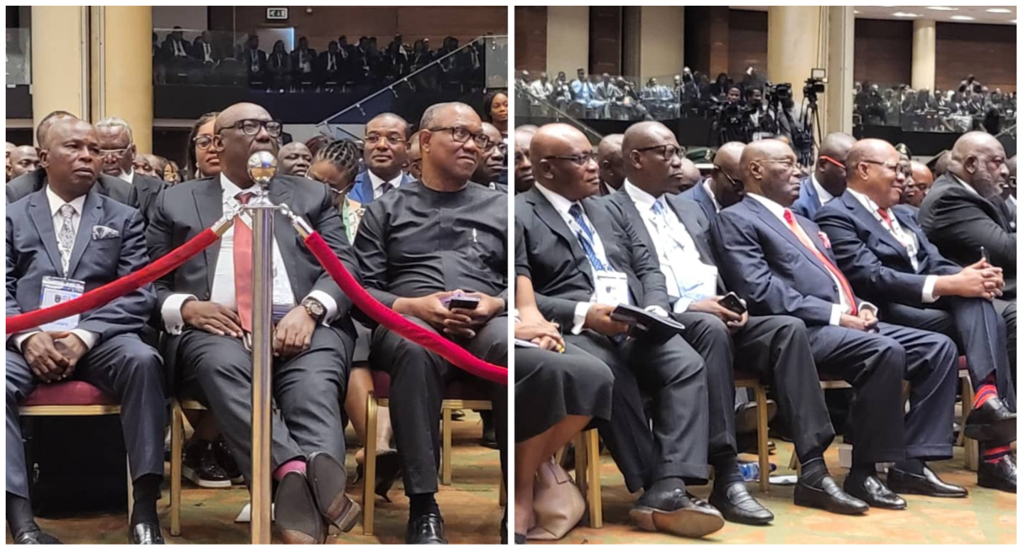 Peter Obi and Atiku Abubakar attended the NBA Conference in Lagos on August 22, 2022.