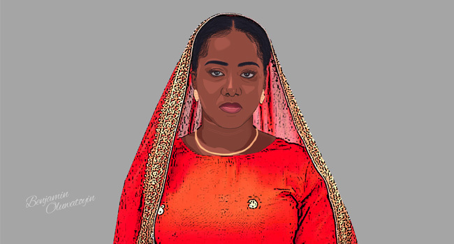Hassana Maina is a lawyer, poet and advocate against sexual violence. Illustration: Benjamin Oluwatoyin/Channels Television
