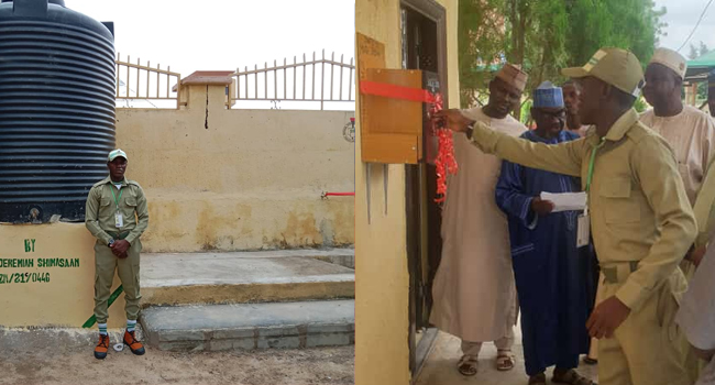 Corps Member Builds Ablution Points, Renovates Toilet Facility In Zamfara Mosque