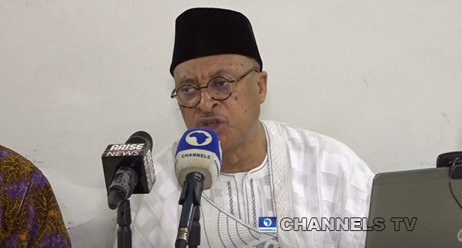 Professor Pat Utomi held a World Press Conference in Lagos on August 9, 2022.