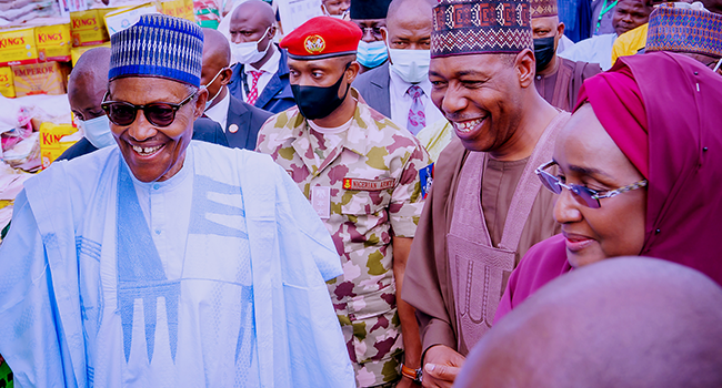 President Muhammadu Buhari visits Borno State for the 2022 World Humanitarian Day and Commissions some State Government Projects in Maiduguri on August 18, 2022. Bayo Omoboriowo/State House