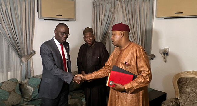 Kassim Shettima, Tinubu's running mate, was also present during the meeting.