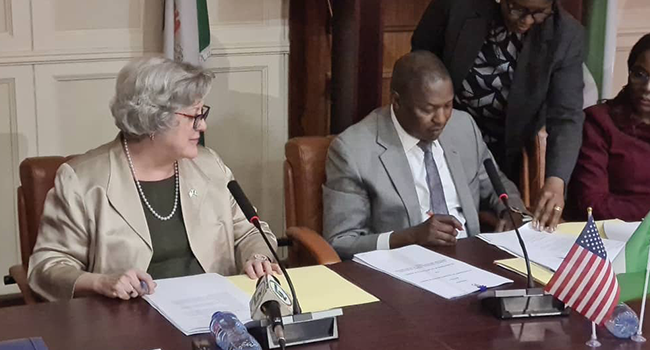 Mr Abubakar Malami and Mary Beth Leonard signed the agreement on behalf of both countries.