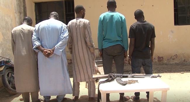 These suspects, paraded by the police on August 23, 2022, were said to have been involved in the murder of a cleric in Yobe state.