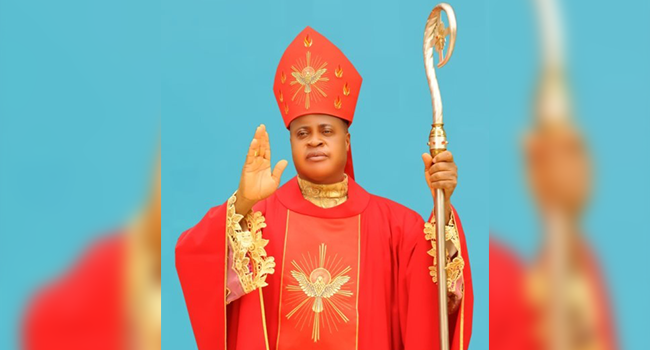 A file photo of Bishop Peter Okpaleke