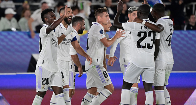 Real Madrid Beat Eintracht Frankfurt To Win UEFA Super Cup