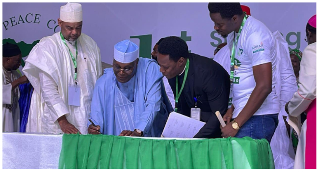 National Peace Accord: A Patriotic Duty We Owe Nigeria –  Atiku