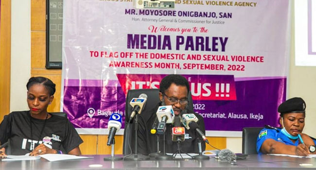 DSVA Received Over 4800 Cases Of Domestic/Sexual Violence In 10months –  Lagos AG – Channels Television