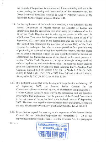 Decision of Industrial Court Ordering ASUU To End Strike (Full Details)