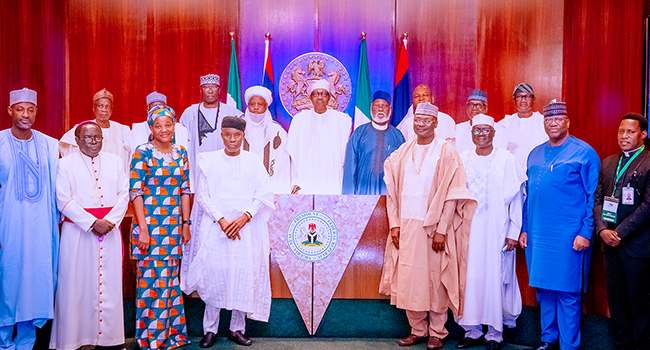 President Muhammadu Buhari met with members of the National Peace Committee in Abuja on September 29, 2022.