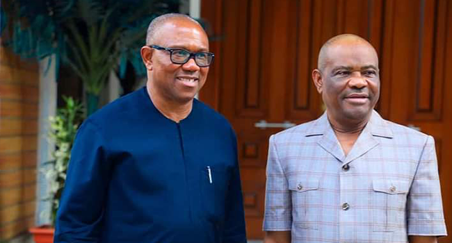 Peter Obi met with Nyesom Wike in Port Harcourt on September 30, 2022.