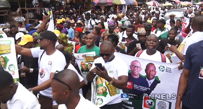 A one-million march was held in Abeokuta, Ogun state for presidential candidate of the Labour party, Peter Obi, on September 3, 2022.