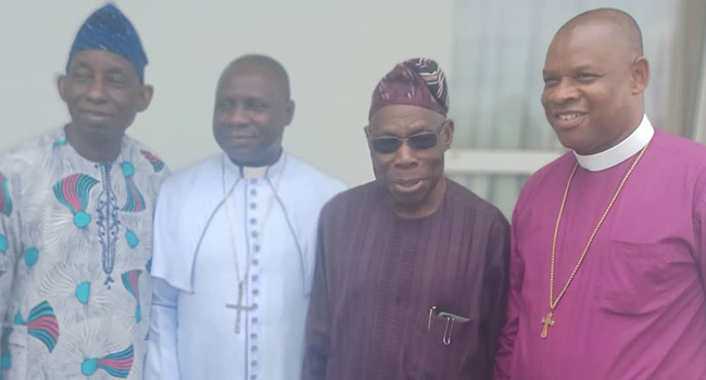 CAN President, Most Reverend Daniel Okoh met with former President Olusegun Obasanjo in Abeokuta on September 28, 2022.